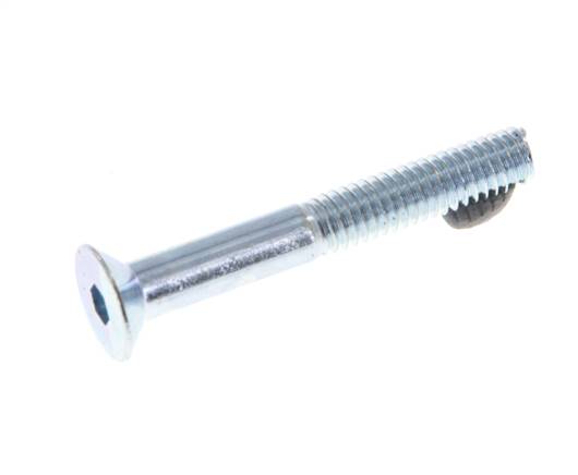 100X K4X6-ISO10642-A4 Vite M4x6 DIN: 7991 Testa: piana brugola acciaio INOX A4 K