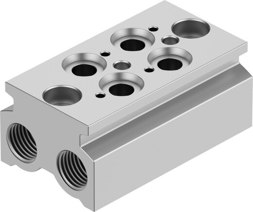 Principskitse: CPE18-3/2-PRS-3/8-2 (550568)   &   CPE18-3/2-PRS-3/8-2-NPT (550619)