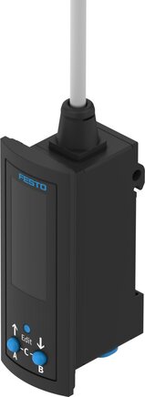 Principskitse: SDE3-D10S-B-FQ4-2P-M8 (540208)   &   SDE3-D10D-B-FQ4-2P-M8 (540210)   &   SDE3-D10Z-B-FQ4-2P-M8 (540212)  & ...