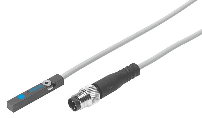 Principskitse: SIES-8M-PS-24V-K-0,3-M8D (551387)   &   SIES-8M-PO-24V-K-0,3-M8D (551392)   &   SIES-8M-NO-24V-K-0,3-M8D (551402)  & ...