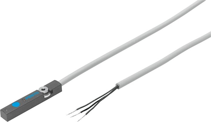 Principskitse: SIES-8M-PS-24V-K-7,5-OE (551386)   &   SIES-8M-PO-24V-K-7,5-OE (551391)   &   SIES-8M-NS-24V-K-7,5-OE (551396)  & ...
