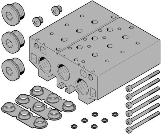 Principskitse: VABM-B10-30E-G34-2 (8026359)   &   VABM-B10-30E-G34-3 (8026360)   &   VABM-B10-30E-G34-4 (8026361)  & ...