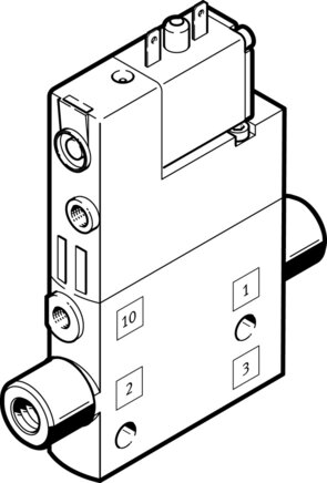 Illustrazione esemplare: CPE10-M1BH-3GL-M5 (196845)   &   CPE10-M1BH-3GLS-M5 (196848)   &   CPE10-M1BH-3OLS-M5 (196854)  & ...