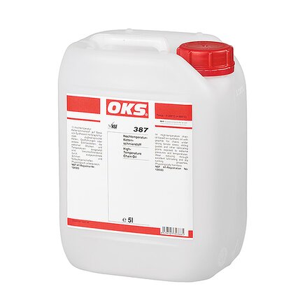 Illustrazione esemplare: OKS 387, lubrificante per catene ad alta temperatura