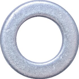 Zgleden uprizoritev: Unchamfered washer DIN 125 A / ISO 7089 (galvanised steel)