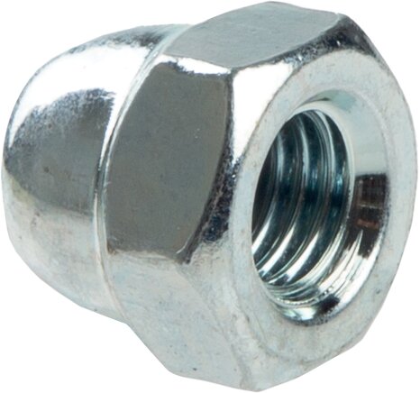 Exemplarische Darstellung: Hutmutter DIN 1587 (Stahl verzinkt)