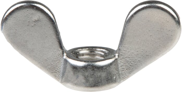 Exemplarische Darstellung: Flügelmutter DIN 315 (Edelstahl A2)