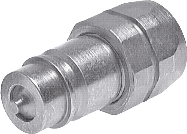 Zgleden uprizoritev: Plug-in coupling with female thread, plug, galvanised steel