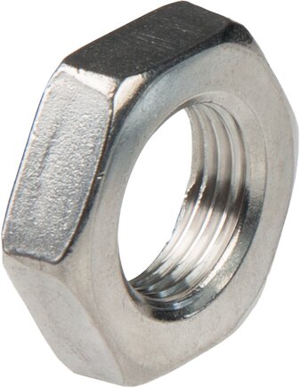 Exemplarische Darstellung: Sechskantmutter, DIN 439 / ISO 4035 / ISO 8675 (Edelstahl)