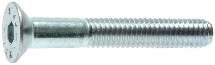 Zgleden uprizoritev: Countersunk screw with hexagon socket DIN 7991 / ISO 10642 (steel 8.8 galvanised)
