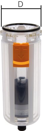 Zgleden uprizoritev: Replacement container for filter, automatic drain