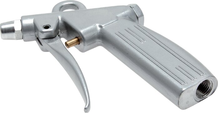 Zgleden uprizoritev: Aluminium blowgun with noise protection nozzle