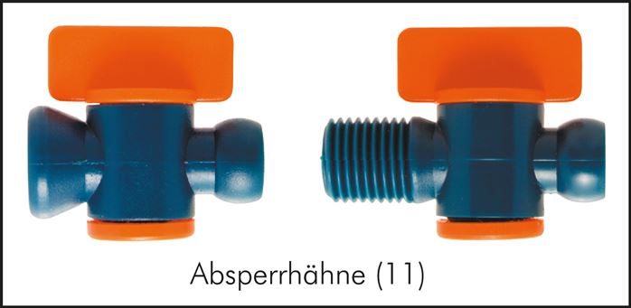 Exemplary representation: Articulated coolant hose system - Cool-Line 1/4", shut-off valves