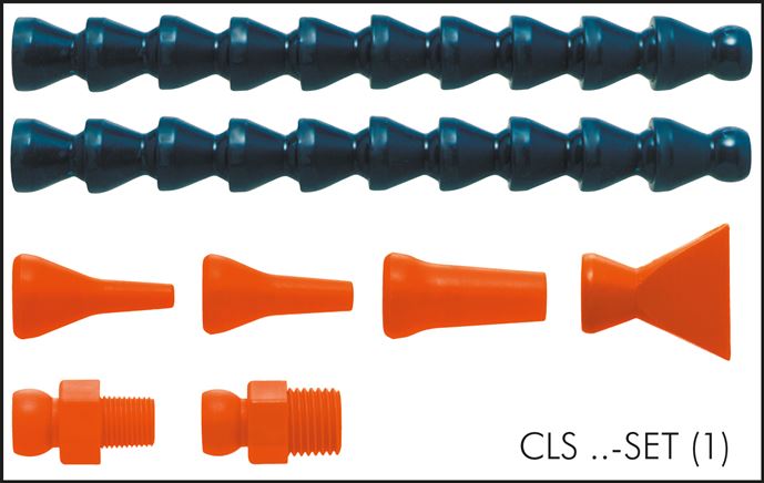 Illustrazione esemplare: Sistema di tubi flessibili per refrigerante con snodo - Cool-Line 1/4", CLS 141-SET