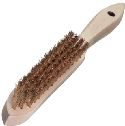 Exemplary representation: Manual wire brush (brass wire crimped)