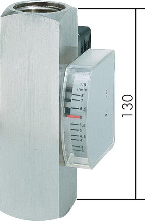 Voorbeeldig Afbeelding: Viscositeit gecompenseerde debietmeter met debietmeter, 1.4571