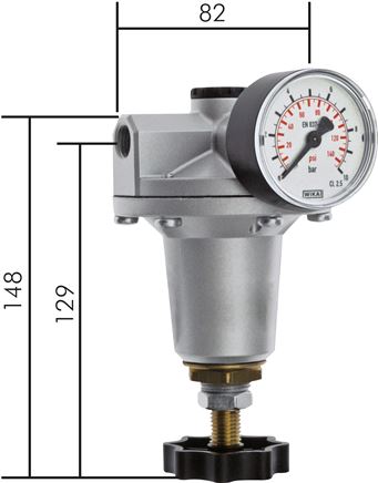 Príklady vyobrazení: Presný regulátor tlaku - standardní