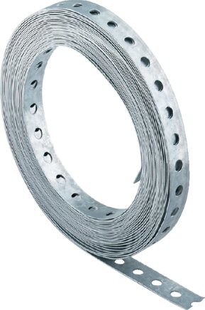 Zgleden uprizoritev: Fischer perforated strip (galvanised steel)