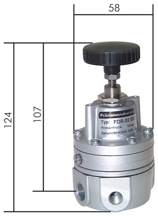Príklady vyobrazení: Vysoce výkonný presný regulátor tlaku, série 1