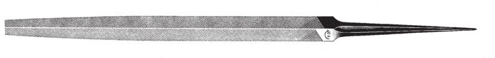 Exemplarische Darstellung: Dreikantfeile (DIN 7261-C)