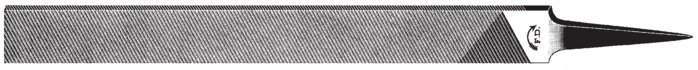 Exemplarische Darstellung: Flachstumpffeile (DIN 7261-A)
