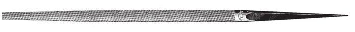 Exemplarische Darstellung: Rundfeile (DIN 7261-F)