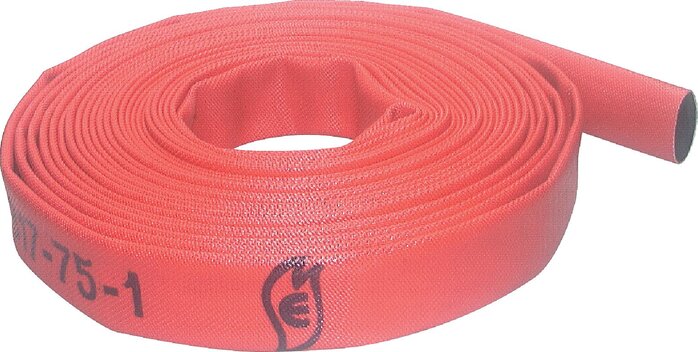 Exemplary representation: Fire hose (red) by the metre