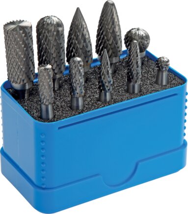 Illustrazione esemplare: Set di utensili per sbavatura in metallo duro (10 pezzi in scatola piccola)