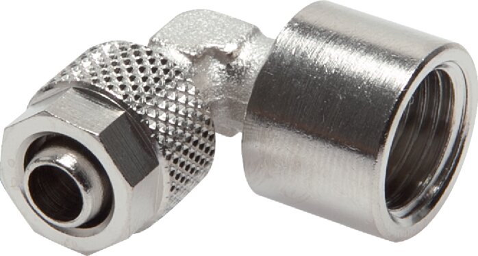 Zgleden uprizoritev: CK angular hose screw-on fittings with cylindrical female thread, nickel-plated brass