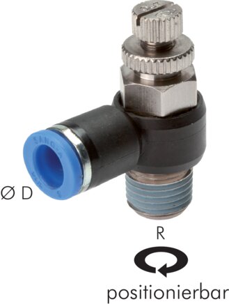 Exemplary representation: Throttle check valve (exhaust regulating)