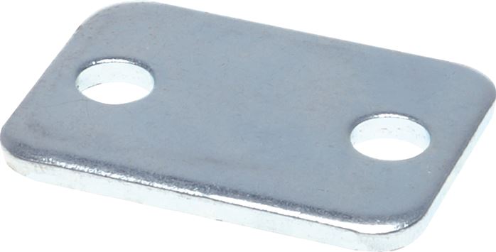 Exemplary representation: Accessories for pipe clamps, cover plate