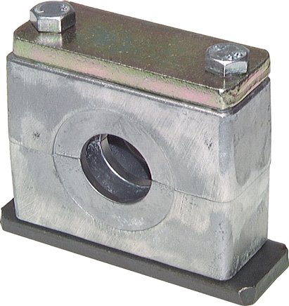Exemplary representation: Aluminium clip with welding plate and cover plate
