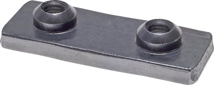 Exemplary representation: Accessories for pipe clamps, heavy-duty series, weld-on plate