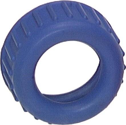 Illustrazione esemplare: Tappo di protezione di gomma per manometro, blu