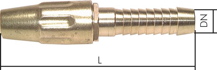 Zgleden uprizoritev: Hose sprayer with hose connection, brass