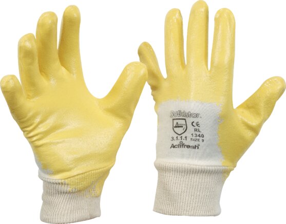 Príklady vyobrazení: Pletená rukavice s nitrilovým povlakem