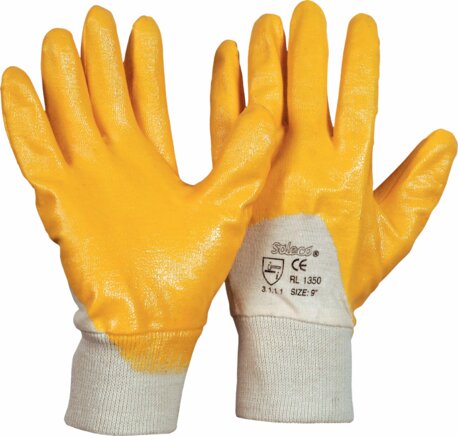 Voorbeeldig Afbeelding: Gebreide handschoen met nitrielcoating
