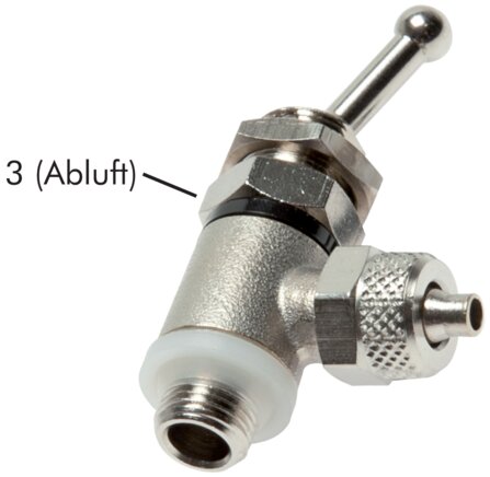 Exemplary representation: Rocker arm valve with hose screw connection