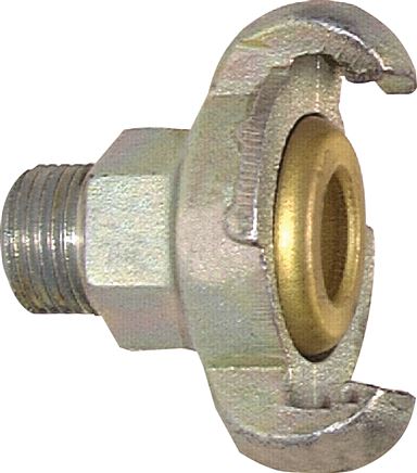 Zgleden uprizoritev: Compressor coupling with male thread, galvanised steel, MS seal
