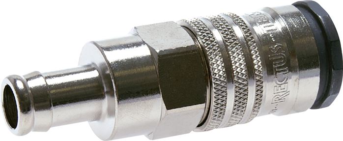 Zgleden uprizoritev: Coupling socket with grommet, brass/steel