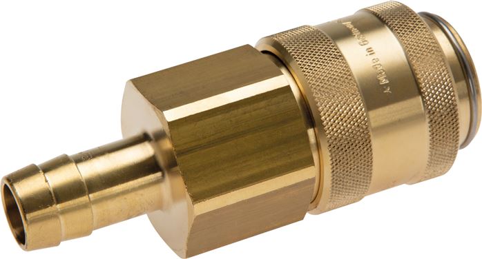 Zgleden uprizoritev: Coupling socket with grommet, brass