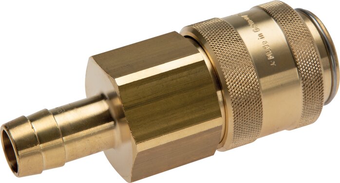 Exemplarische Darstellung: Kupplungsdose mit Schlauchtülle, Messing