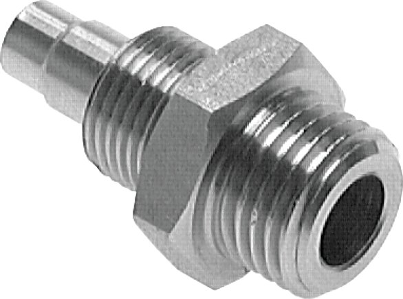 Zgleden uprizoritev: Straight CK screw connection, cylindrical thread, without nut, 1.4571