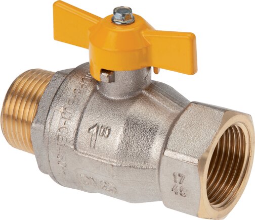 Representación de ejemplo: Válvula de bola para enroscar DVGW, muletilla