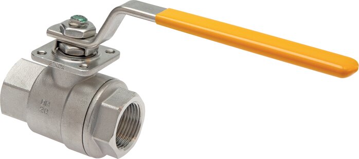 Exemplaire exposé: Robinet à boisseau sphérique en acier inoxydable 2pièces pour utilisation dans les installations d’oxygène