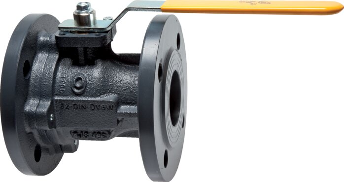Zgleden uprizoritev: Flanged ball valve (DVGW-certified)