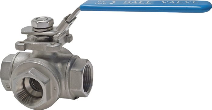 Zgleden uprizoritev: Stainless steel 3-way ball valve