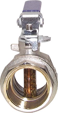 Zgleden uprizoritev: Butterfly valves with female thread, nickel-plated brass