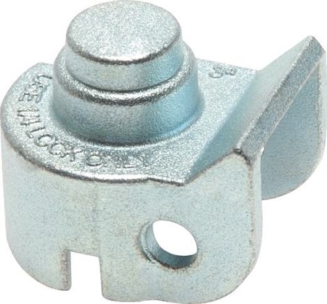 Wzorowy interpretacja: Uchwyt zespolony do zaworu kulowego, adapter blokady