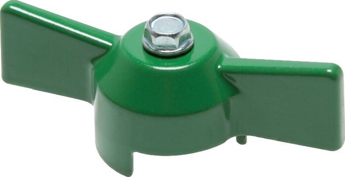 Wzorowy interpretacja: Uchwyt zespolony do zaworu kulowego, knebel, czerwony